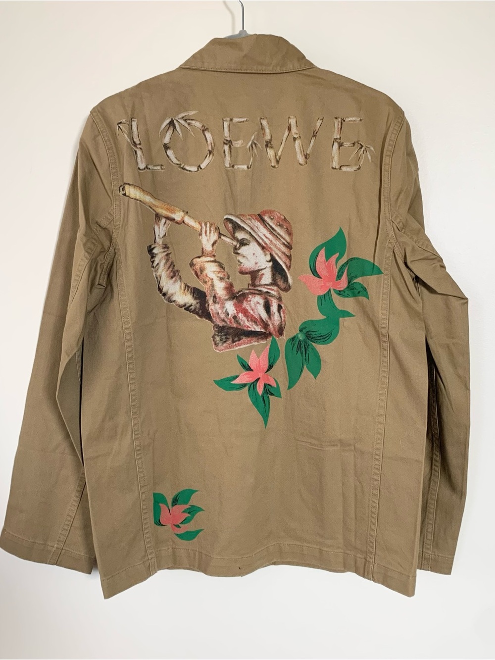 Loewe beige workwear jacket coat Size 46 NWOT - Picture 2 of 10